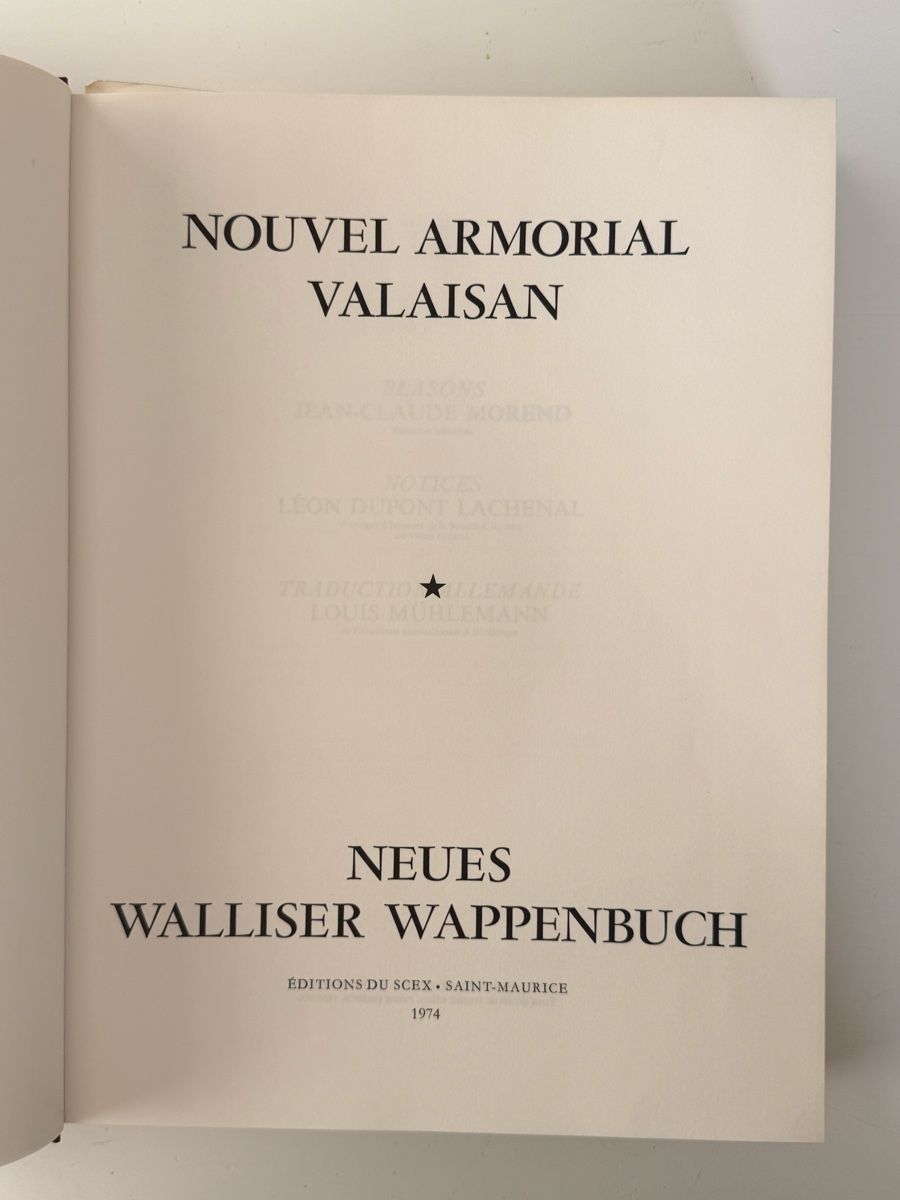 Libri: Nouvel armorial valaisan – Usato da Sion venduto da foo_j65g 2