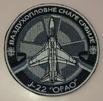 Patch Flugzeug J-22 Oraо Luftstreitkräfte Serbien neu Klett
