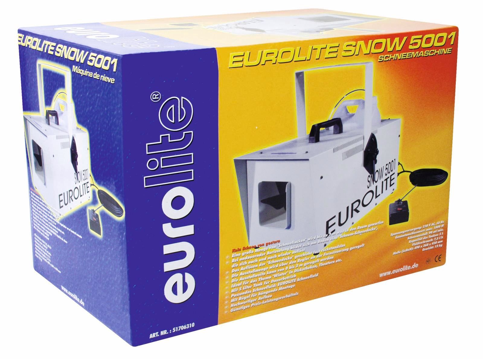 Illuminazione & Effetti luce: Eurolite Snow 5001 Schneemaschine – Nuovo e nell'imballaggio originale da Däniken SO venduto da Profog1 3
