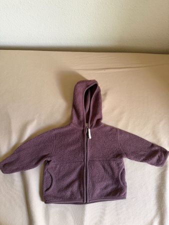Baby-Fleece Jacke aus reiner Bio-Baumwolle, von hessnatur