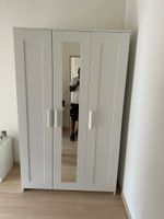 3-türiger Kleiderschrank mit Spiegel, weiss, ca. 1.5m breit