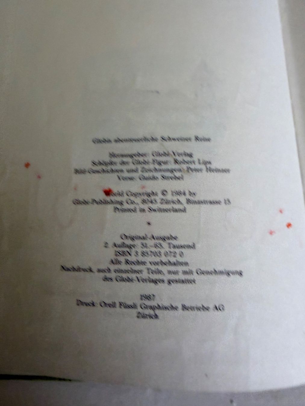 Libri: Globis abenteuerliche Schweizer Reise, 2.Auflage 1987 – Usato da Zäziwil venduto da meri79. 1