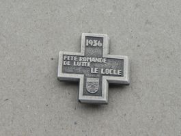 Abz. Brosche Romande Schwingfest Schwingen Le Locle NE 1936
