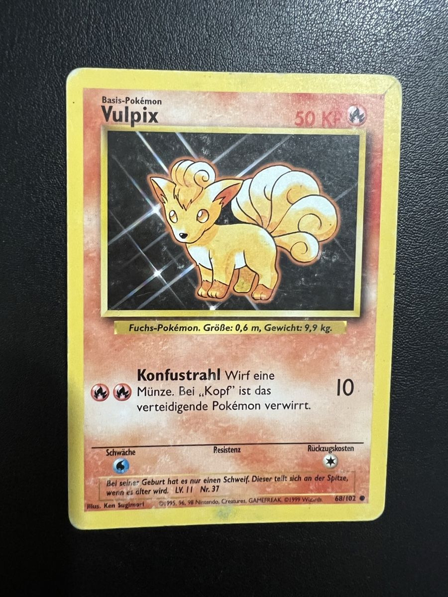 Pokémon Carte collezionabili: Vulpix Pokemon Karte Base Set – Usato da Willisau venduto da Neiro77
