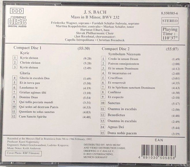 CDs: Bach - Messe h-Moll BWV 232 – Gebraucht aus Grüningen von azulamarillo 1