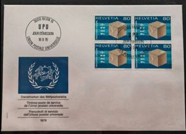 Ersttagsbrief, Dienstmarken des Weltpostvereins 1976, Bern