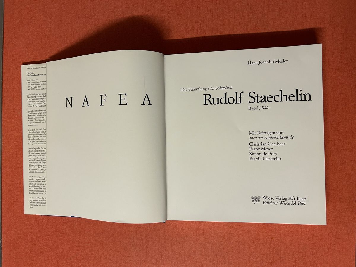 Libri: Rudolf Staechelin - Die Sammlung - Kunstbuch – Usato da Lanzenhäusern venduto da vic63 2