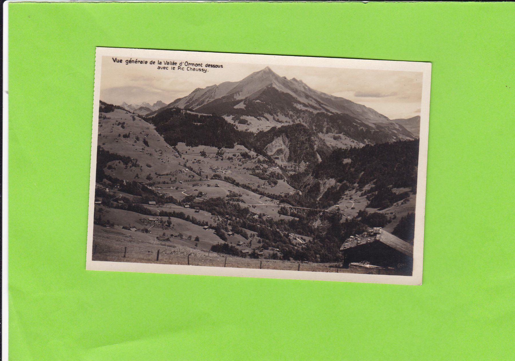 Cartoline postali: Vue générale de la Vallée d'Ormont – Usato da St. Peterzell venduto da neckertal
