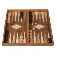 Backgammon en bois de wengé classique / Grand ( NEUF )