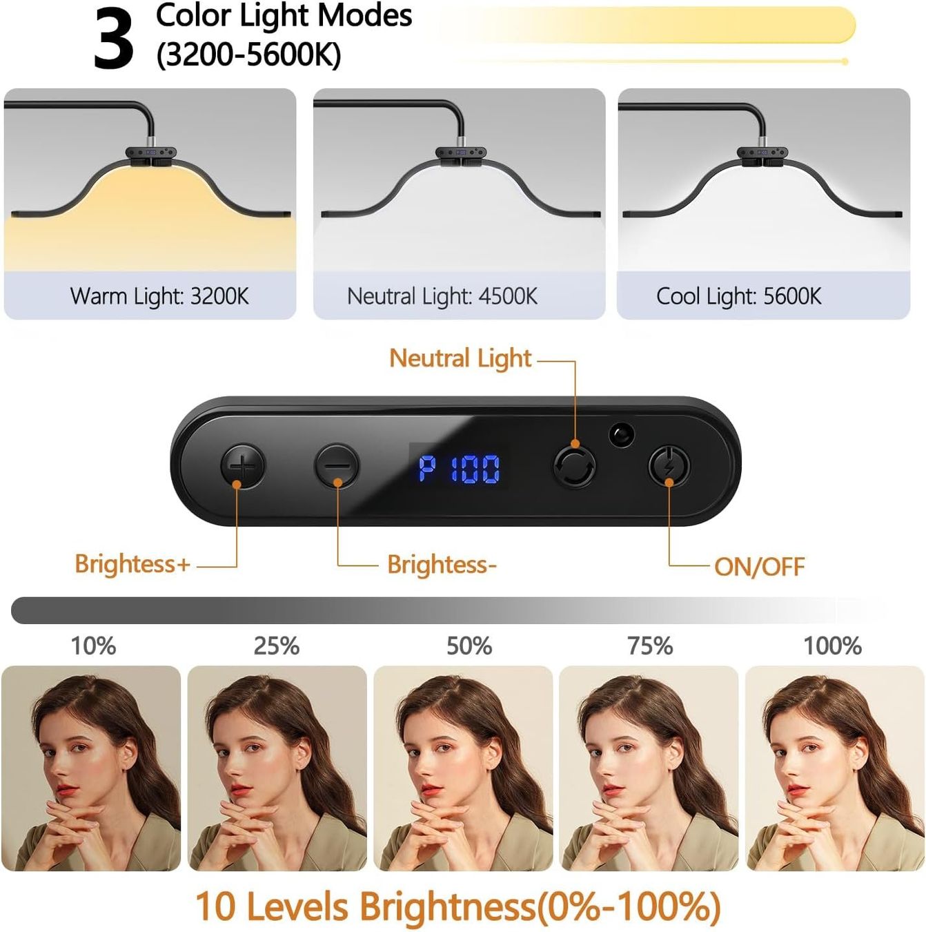 Lampade: Wimpern Lampe LED Beauty Licht mit Handyhalter dimmbar – Nuovo e nell'imballaggio originale da Zürich venduto da jasminleut 2