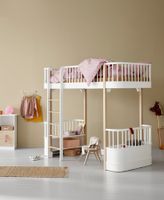 Kinderbett Oliver Furniture Eiche/Weiss