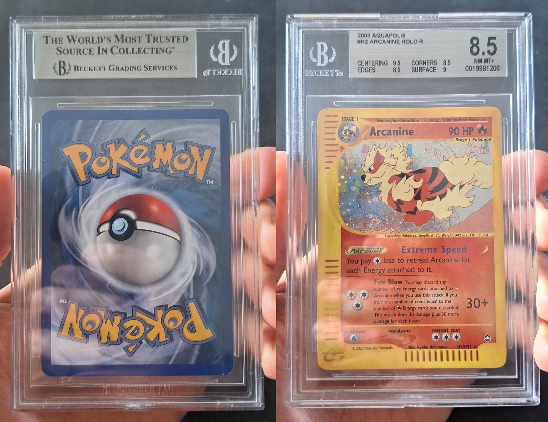 Pokémon Carte collezionabili: Arcanine #H2 Pokemon Aquapolis | BGS 8.5 – Usato da Sugiez venduto da eLCangri90