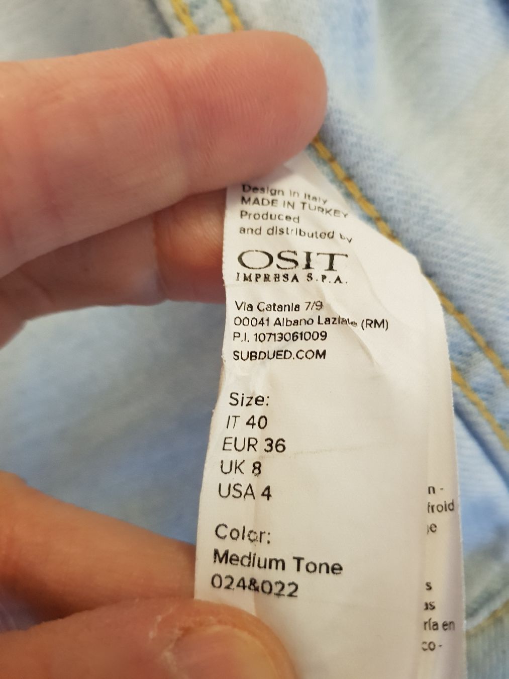 Giacche: Veste en jean Subdued taille S – Usato da Veyrier venduto da sosozizou 2