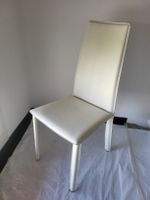 Esszimmerstuhl aus Kunstleder – Weiss (6 Stück verfügbar)