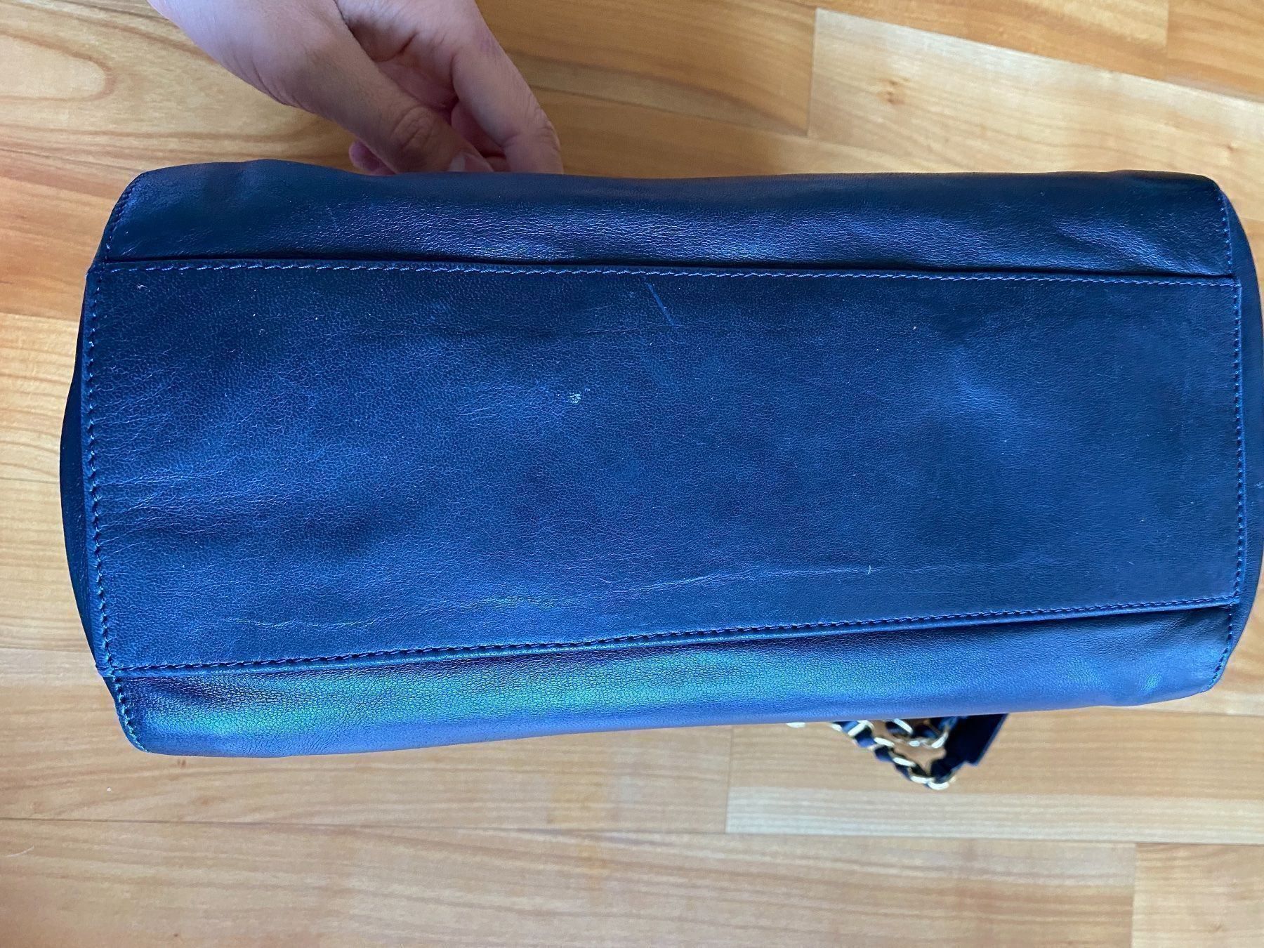 Taschen für Damen: Blaue Leder Handtasche - weiches Leder – Neu (gemäss Beschreibung) aus Zug von tami12 4