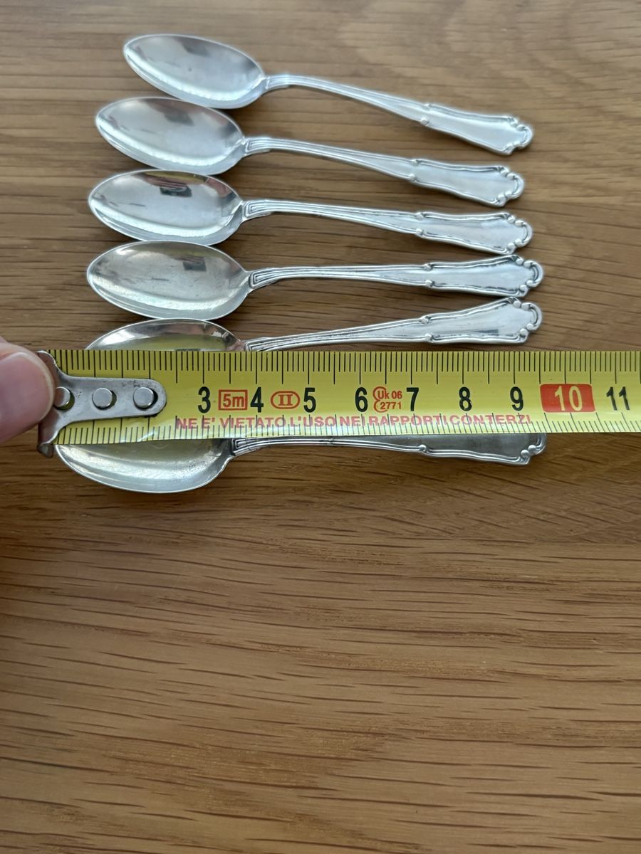 Set di posate: 6 cucchiaini argento 800,  – Usato da S. Antonino venduto da LIKA91 4