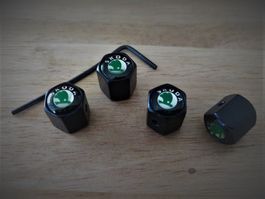 4x Skoda Ventilkappen Ventildeckel