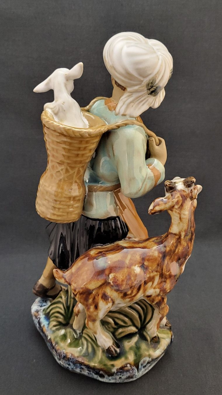 Figurines: Shiwan-Keramikfigur "Frau mit Ziegen" – D'occasion à Basel par spinne02 3