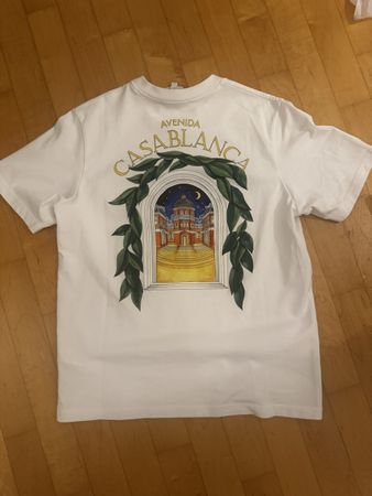 Casablanca T-Shirt weiss Grösse S Print guter Zustand