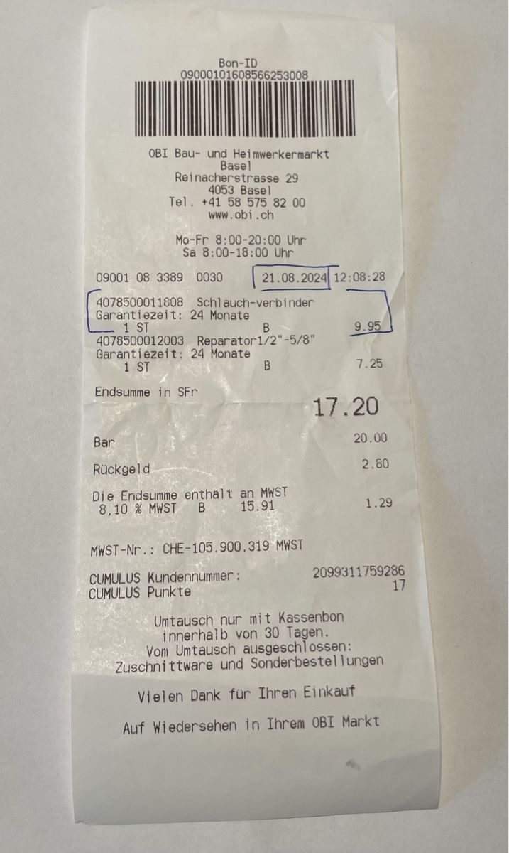 Gardena Tubi & Tubi flessibili: Gardena Schlauch-Verbinder NEU – Nuovo e nell'imballaggio originale da Basel venduto da Gundeli-25 4