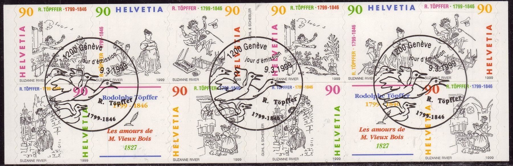 Tutti i francobolli: 1999 Comics 0-100 MH ES KW 20.- – Usato da Eggersriet venduto da stamp303 1