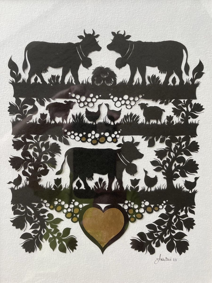 Grafica & Litografie: Scherenschnitt von Anita Buri – Nuovo (secondo la descrizione) da Konolfingen venduto da Bern-75 1