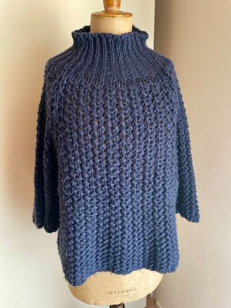 Damen Strickpullover Marta dunkelblau One Size