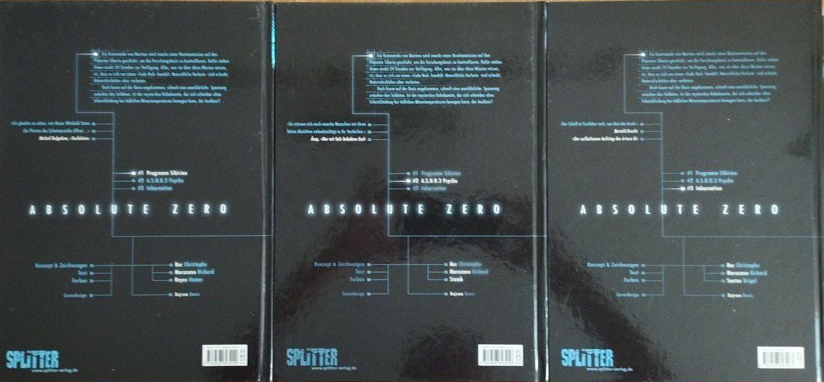 Fumetti: Absolute Zero Band 1-3 von Christophe Bec / Marazano / Reyes – Nuovo (secondo la descrizione) da Eglisau venduto da bla_sv7q 1