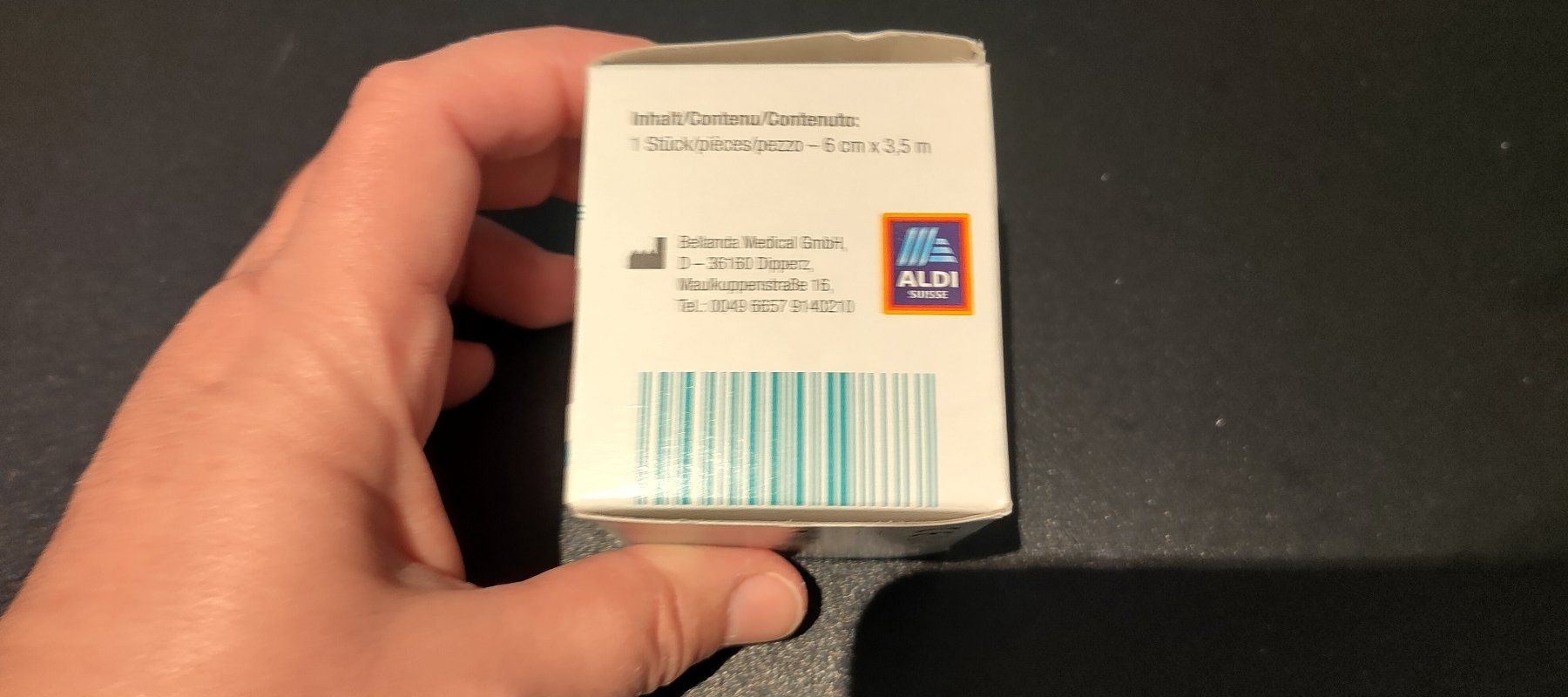 Kit di pronto soccorso: active MED Kohäsive Sportbinde Fixierbinde 6cm x 3.5m NEU – Nuovo e nell'imballaggio originale da Felben-Wellhausen venduto da Awallner 5