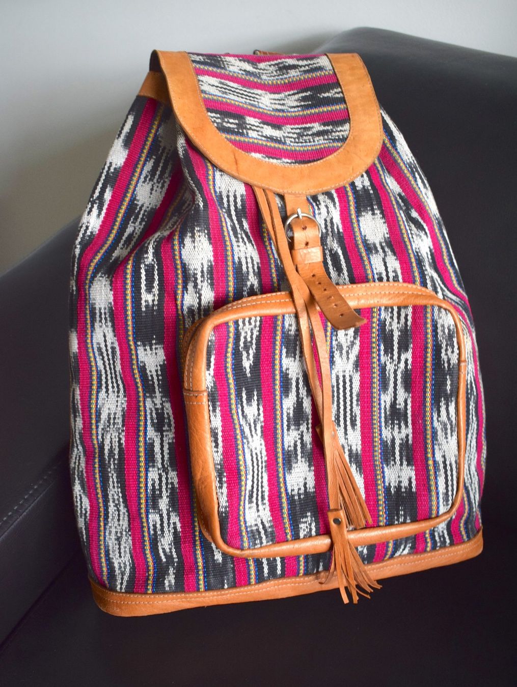 Zaini: TOP Rucksack Leder gewoben Ethno-Rucksack – Usato da Dulliken venduto da ichwettichhett 1