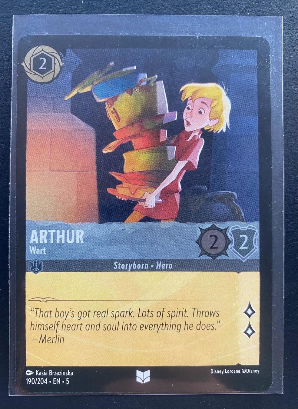 Disney Sammelbilder & Trading cards: Lorcana FOIL ARTHUR 190/204 EN-5 Uncommon – Gebraucht aus Lugano von VlaseCard