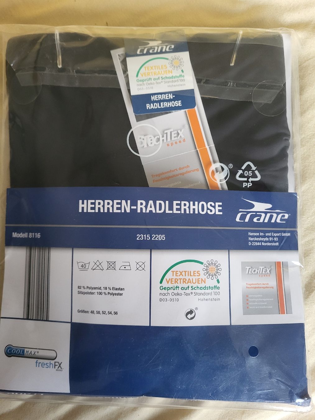 Hosen: Herren Radkershorts Crane – Neu und originalverpackt aus Dübendorf von rol_fm6d 1