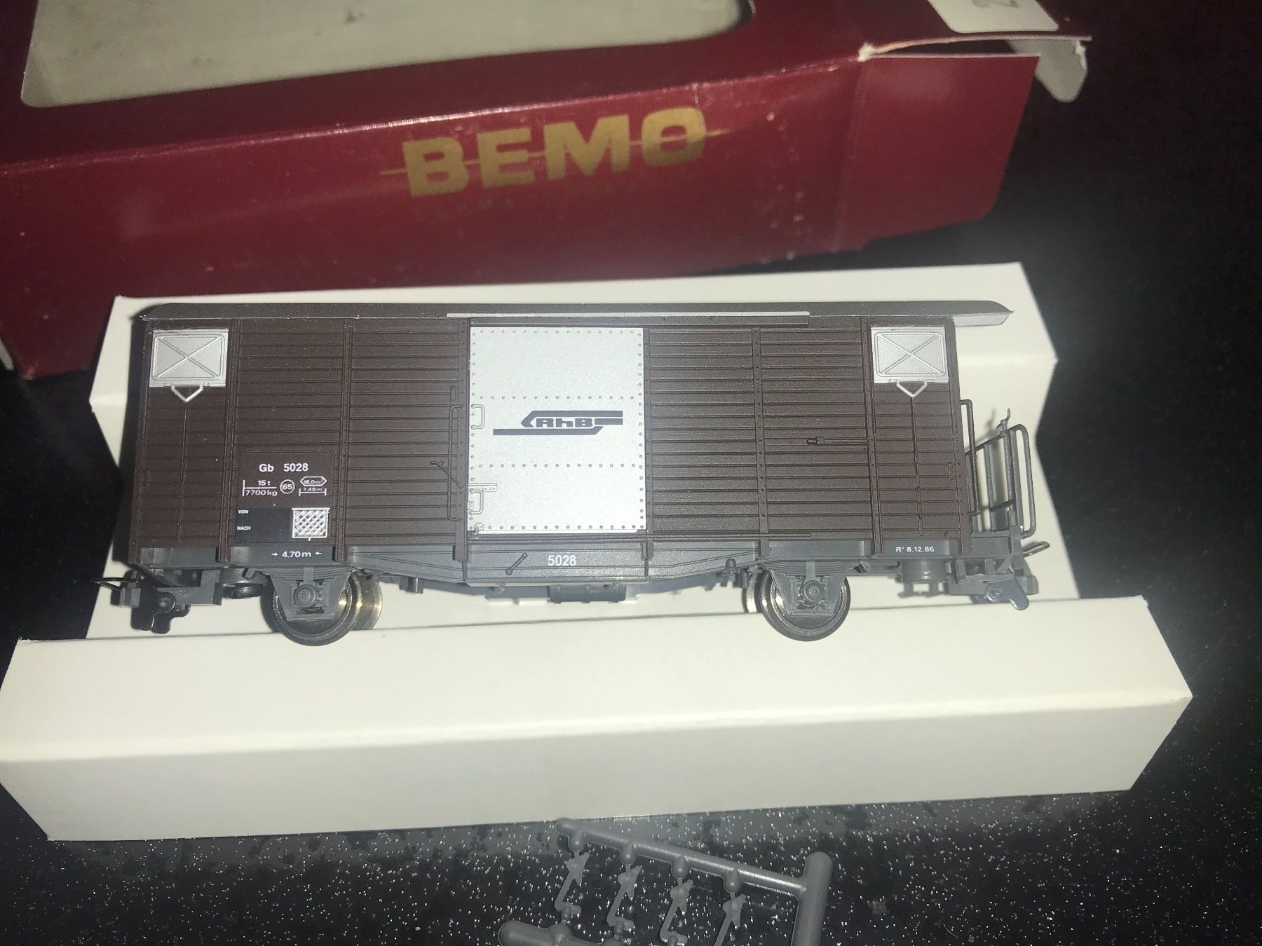 Bemo Modellini di ferrovie: Bemo, Gb 5028 der RhB mit OVP – Nuovo e nell'imballaggio originale da Glis venduto da 1Hector1 2