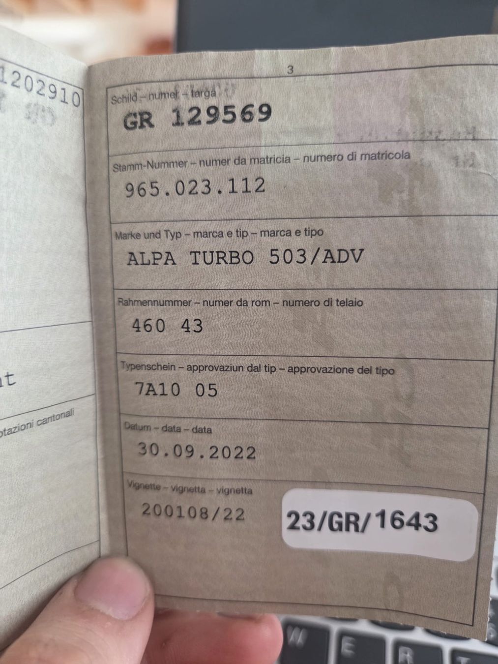 Sachs Ciclomotori: Sachs Alpa Turbo 503/ADV – Usato da Bergün/Bravuogn venduto da rih_s8v8 6
