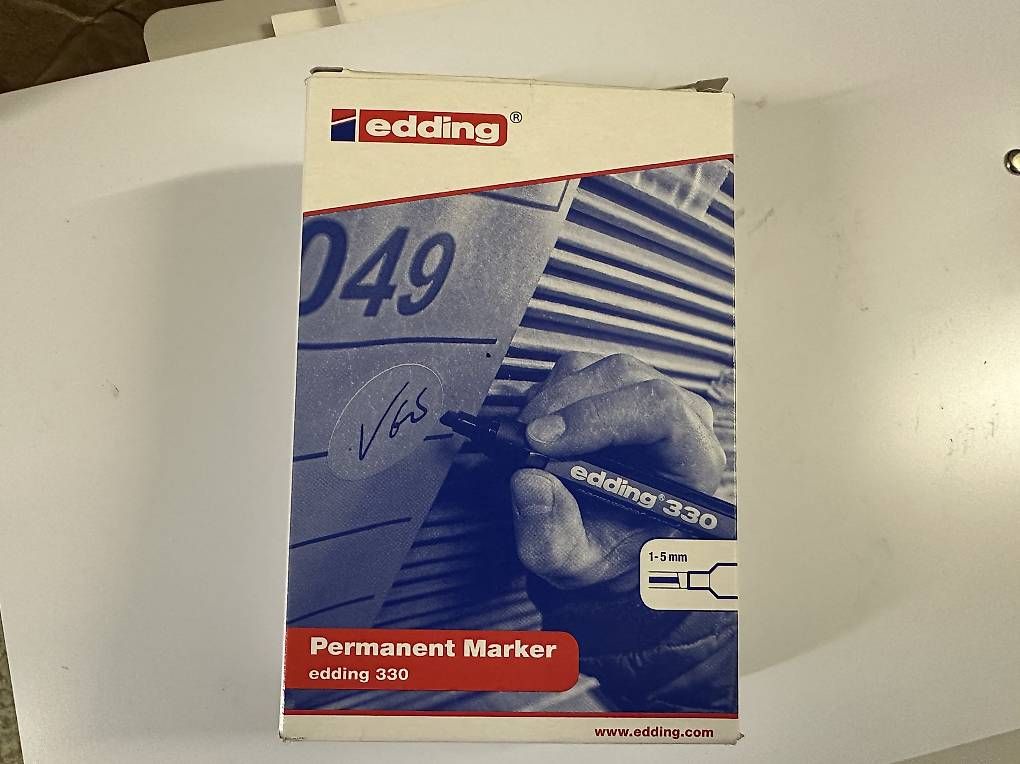 Penna & Evidenziatori: 10Stk.EDDING Permanent Marker 1-5mm 330-002 rot – Nuovo e nell'imballaggio originale da Necker venduto da liq24 1