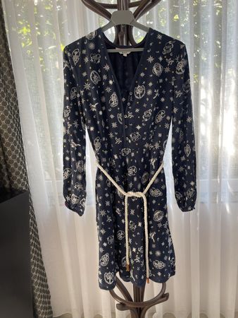 GIGI HADID X TOMMY HILFIGER Seide Kleid