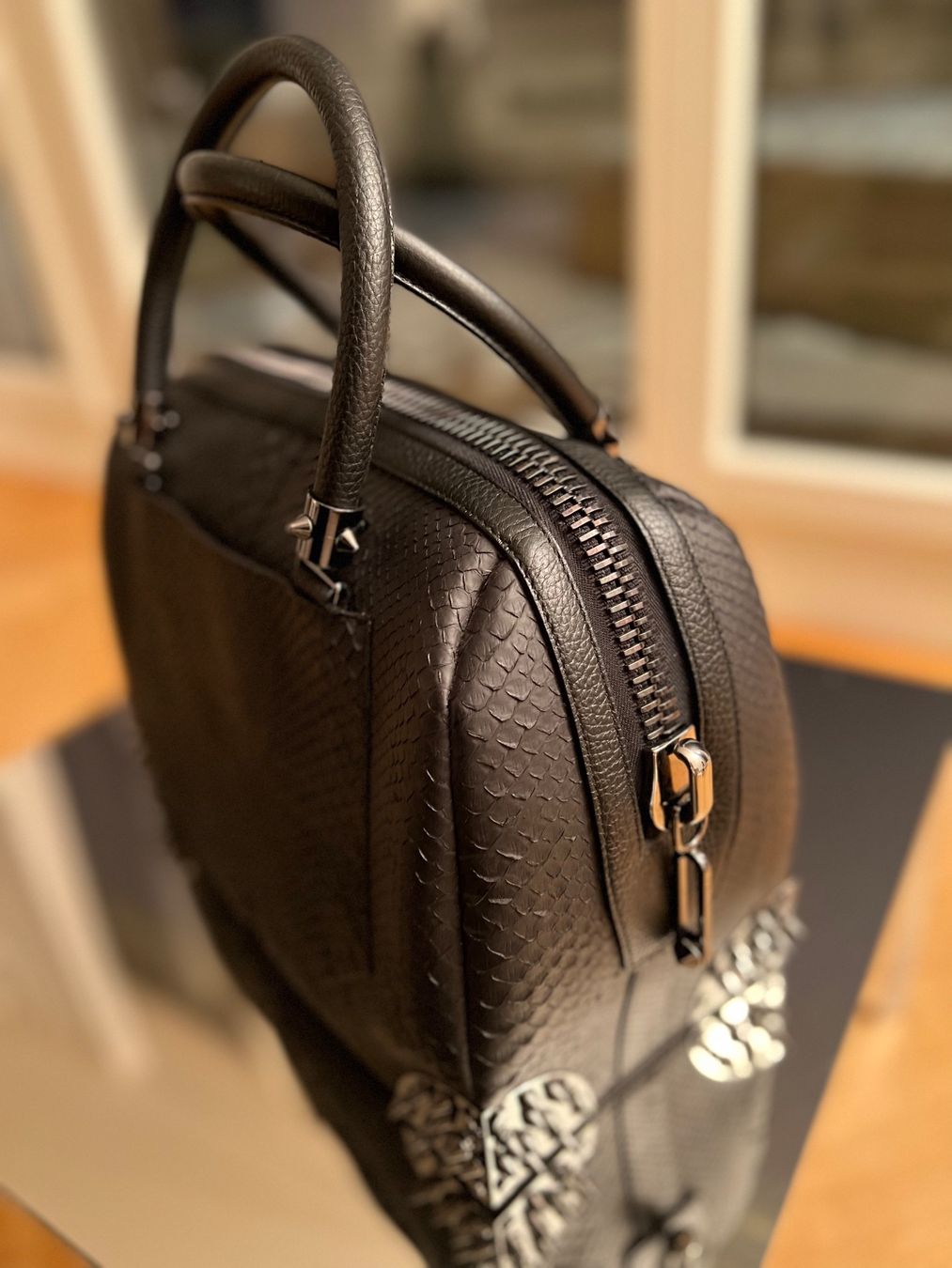 Philipp Plein Taschen für Damen: PHILIPP PLEIN Python Bag in Black! NEU! Storepreis 3800 Euro – Neu (gemäss Beschreibung) aus Richterswil von wahopp 3