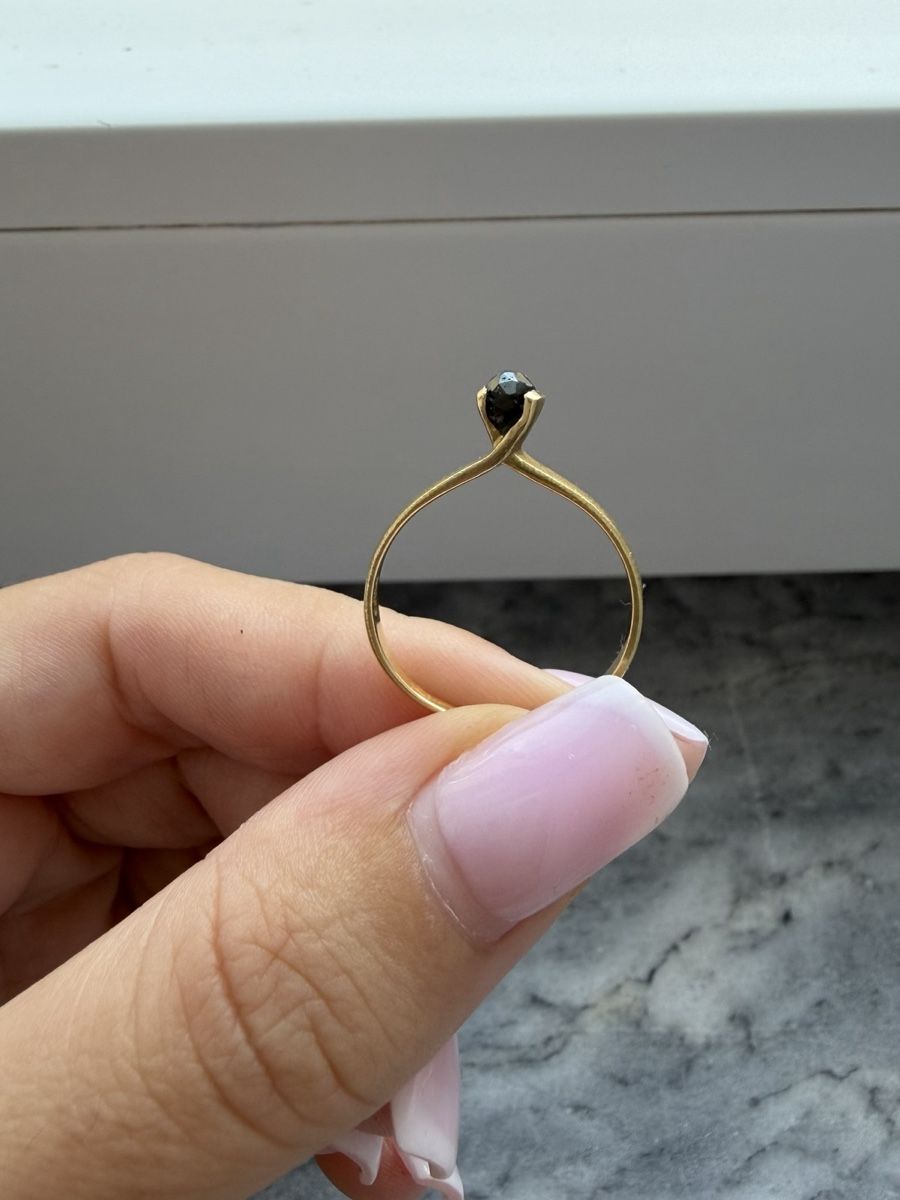 Ringe: Goldring 750 mit schwarzem Diamant – Gebraucht aus Muri b. Bern von Ameliaa83 1