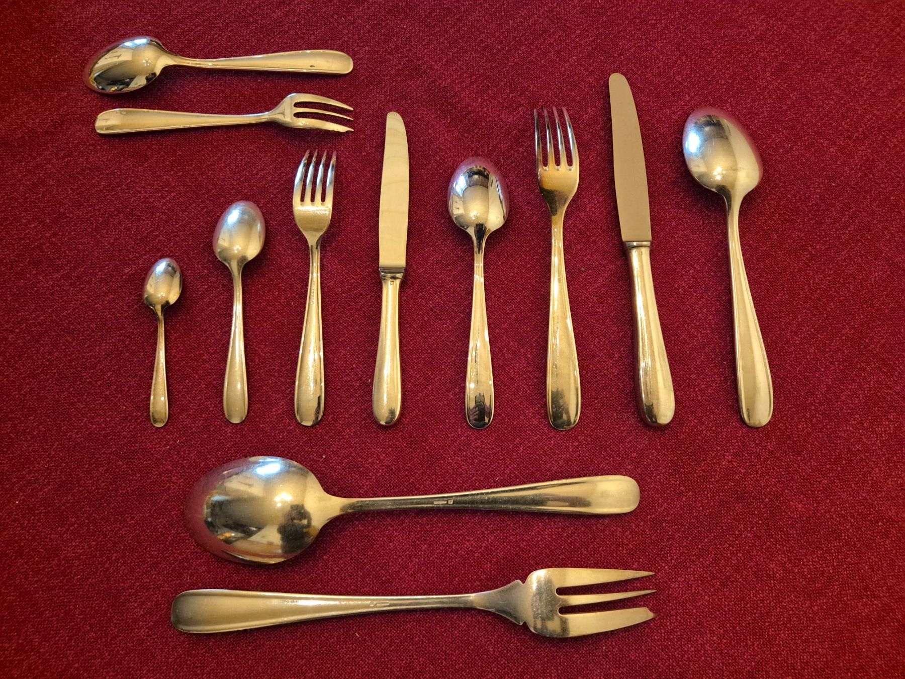Christofle Set di posate: Christoffle Tafelsilber Hotel Linie – Usato da Steinach venduto da ACMO32O 1
