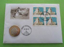 Numisbrief (Münbrief) Zermatt 2005 mit Gedenkmünze 10 Fr.