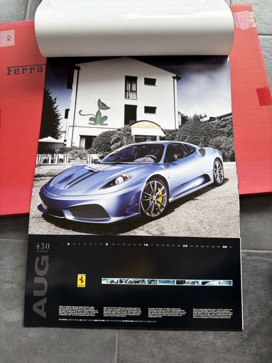 Ferrari Calendari: Original Ferrari Kalender 2009 – Usato da Wolfwil venduto da Rolex1 7