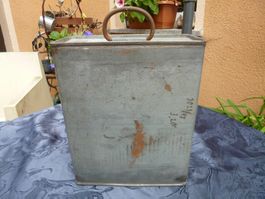 Kanister Kraftstoff aus der Zeit um1935 2.WK Militär Armee