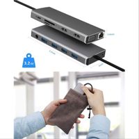 12 in 1 USB C Hub Adapter Docking Statio