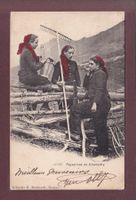 Paysannes de CHAMPERY - 1908 // pli d'angle //