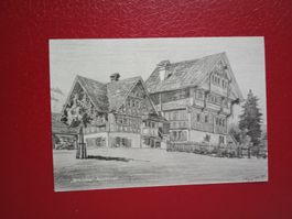 Appenzell Bleiche AK Kunst Zeichnung S.Schlatter