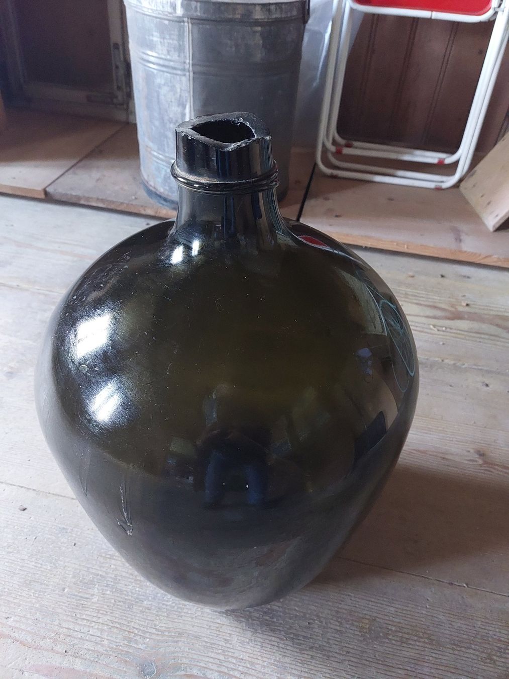 Accessori: Grosse grüne Most Glasflasche vinitage – Difettoso da Kloten venduto da Romy45 2