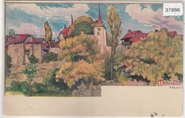 Moudon - Künstlerkarte