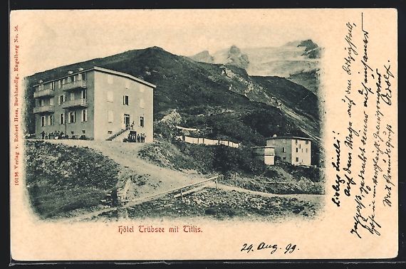 Cartoline postali: AK Engelberg, Hotel Trübsee mit Titlis – Usato da Berlin venduto da bartko-reher
