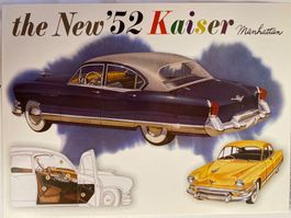 Carte Postale Vintage Kaiser Manhattan 1952, collector