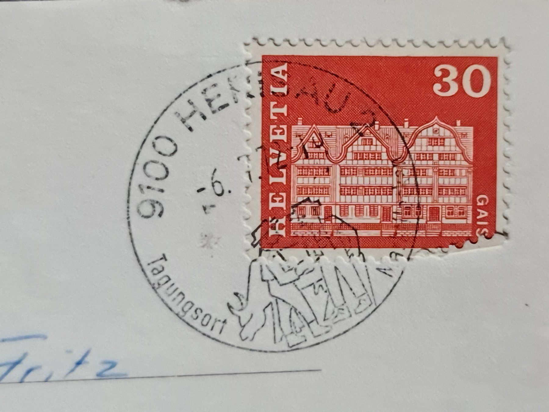 Cartoline postali: Ansichtskarte Kuh 1972 – Usato da Dintikon venduto da Vexi 1